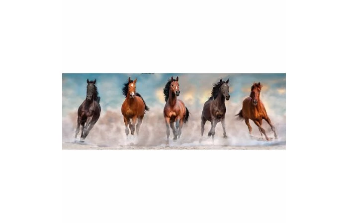 Clementoni Puzzel 1000 Panorama Horses - Afbeelding 4