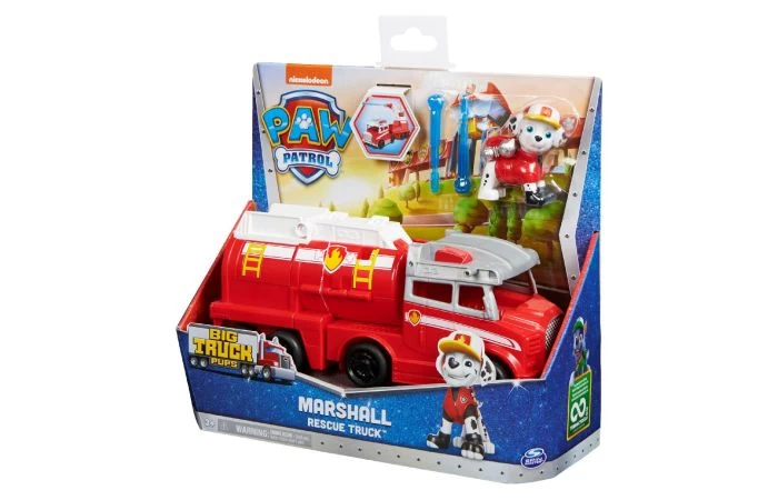 Paw Patrol Big Truck Pups Deluxe Vehicle Marshall - Afbeelding 4